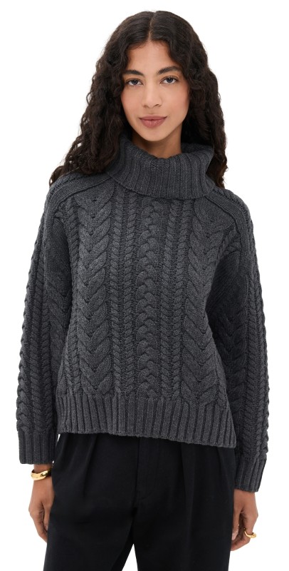 Denimist Cable Turtleneck Sweater Multicolor