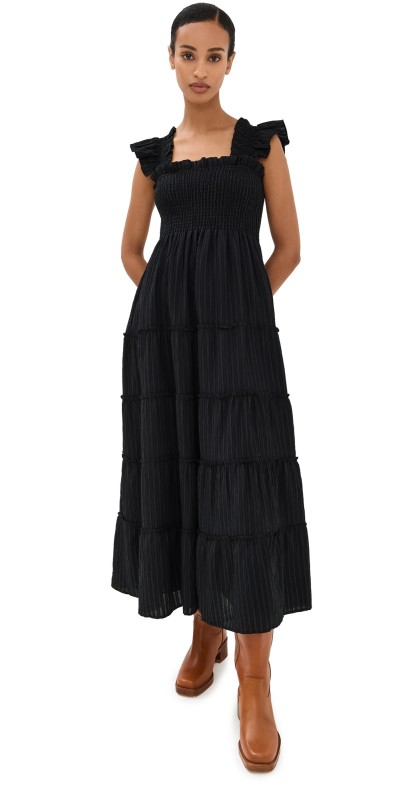 Hill House Home The Ellie Maxi Nap Dress Black