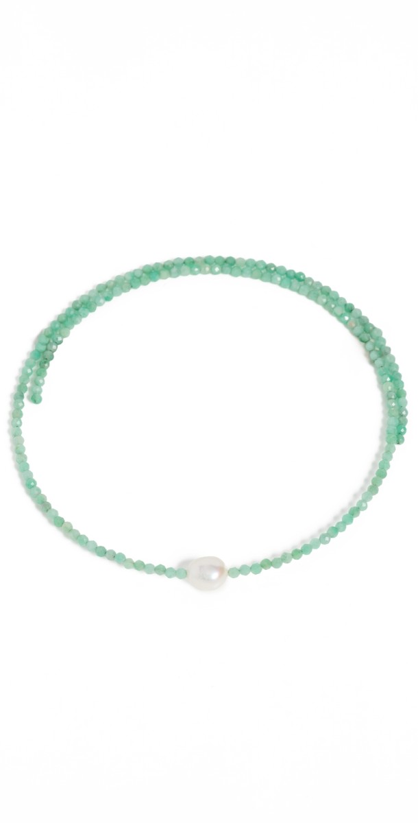 JIA JIA 14k Emerald Pearl Collar Necklace Gr
