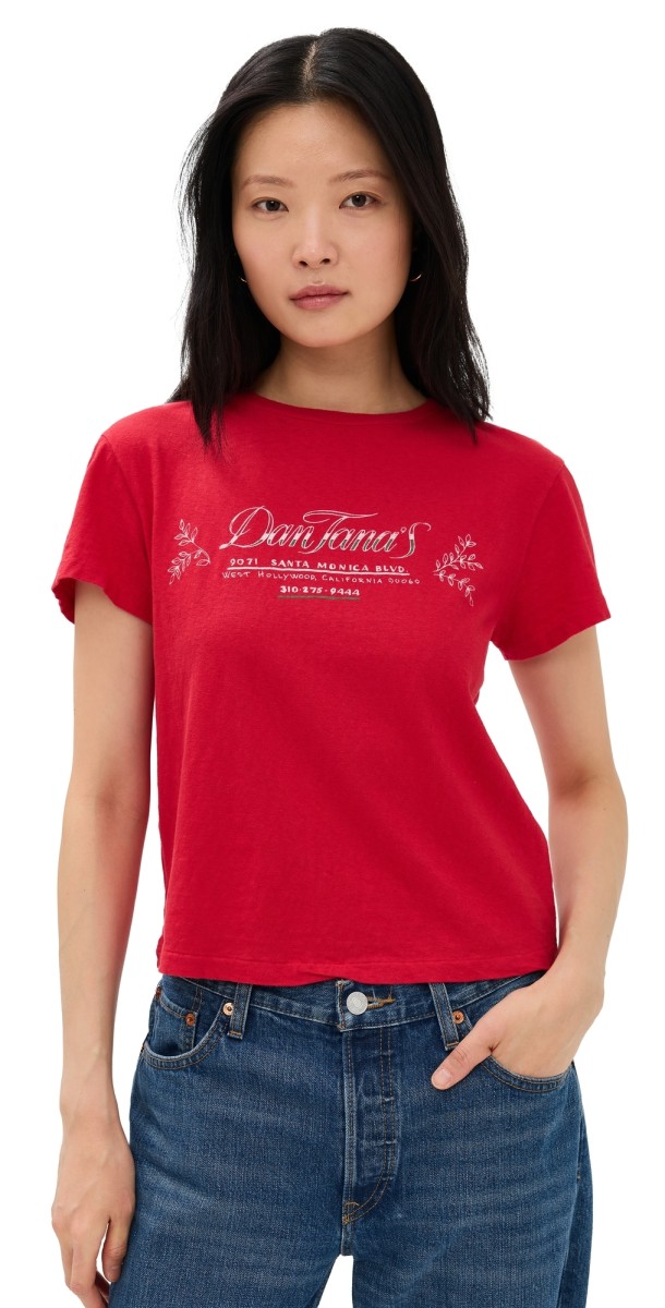RE/DONE Dan Tanas Classic Tee Red