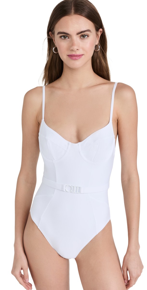 Solid & Striped The Spencer One Piece Marshmallow