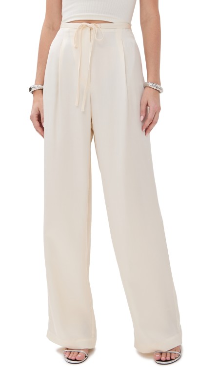 Róhe Relaxed Drawstring Trousers Pearl