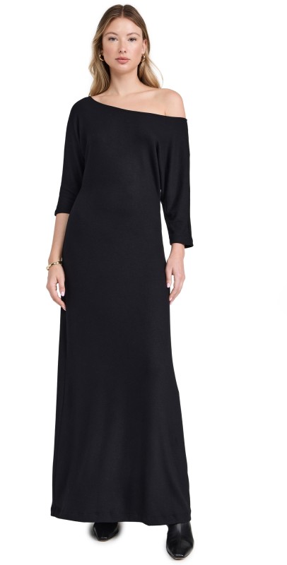 Leset Lauren Off Shoulder Dress Black