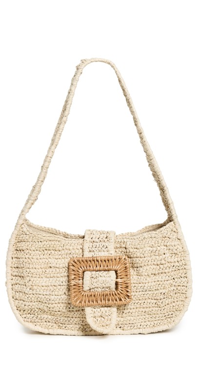 PAMELA MUNSON The Petite Avis Shoulder Bag Natural