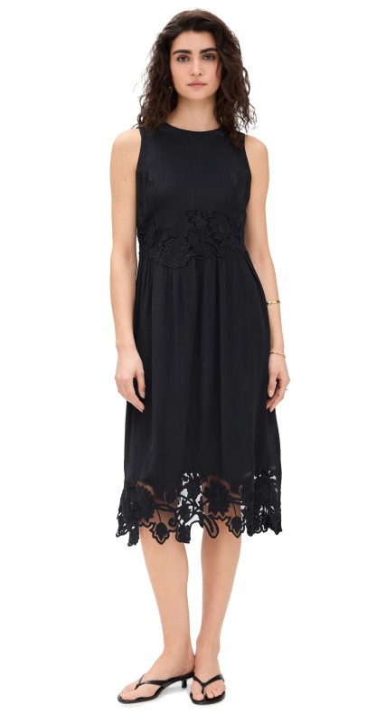 Velvet Bianca Dress Black