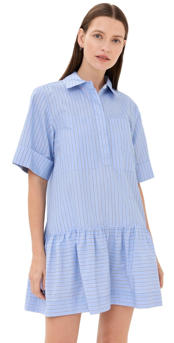 SIMKHAI Cris Dress Harbor Blue Stripe
