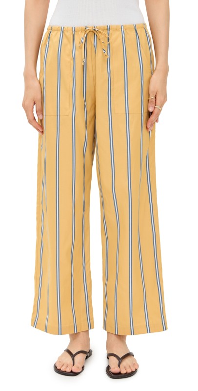 DONNI. The Stripe Pop Drawstring Pants Butter