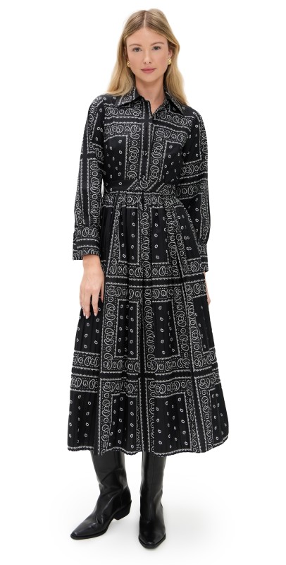 Hunter Bell Hattie Dress Aces Wild Black