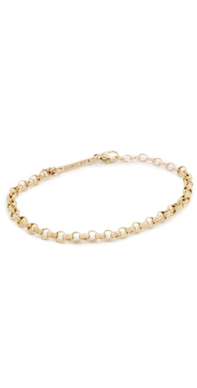 Zoe Chicco 14k Gold Large Rolo Bracelet 14k Yellow Gold
