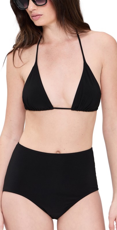 Norma Kamali String Bra Black