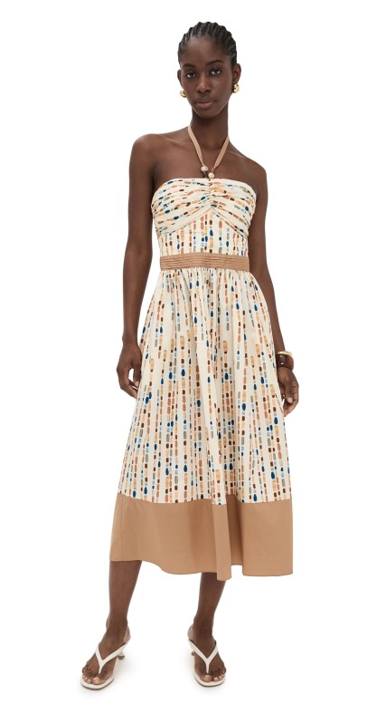 Shoshanna Serene Dress Ivory Multi
