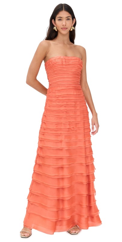 AMUR Pepper Layered Gown Desert Sun