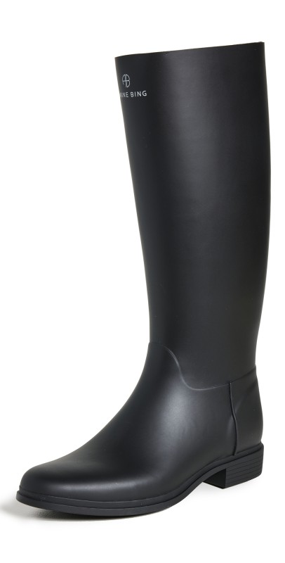 ANINE BING Kari Rain Boots Black