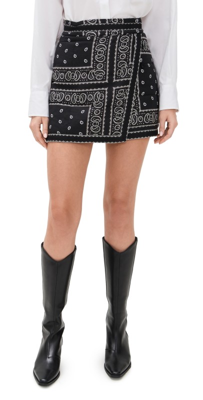 Hunter Bell Powell Skirt Aces Wild Black