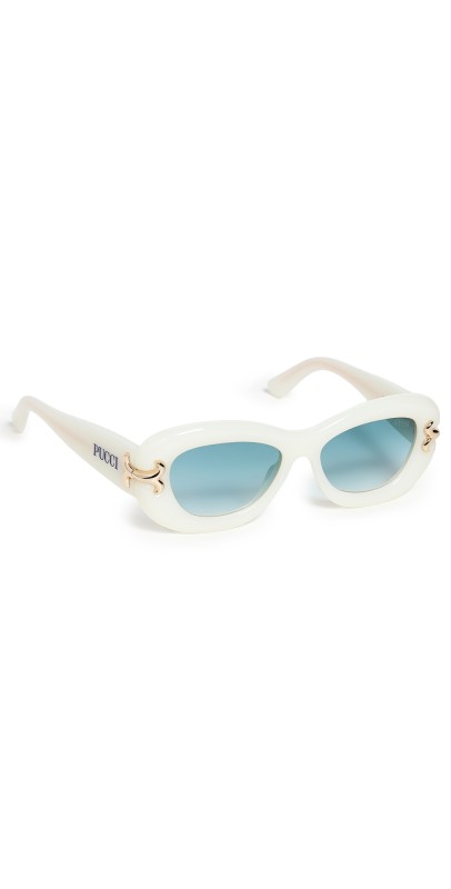 Pucci Round Sunglasses Ivory