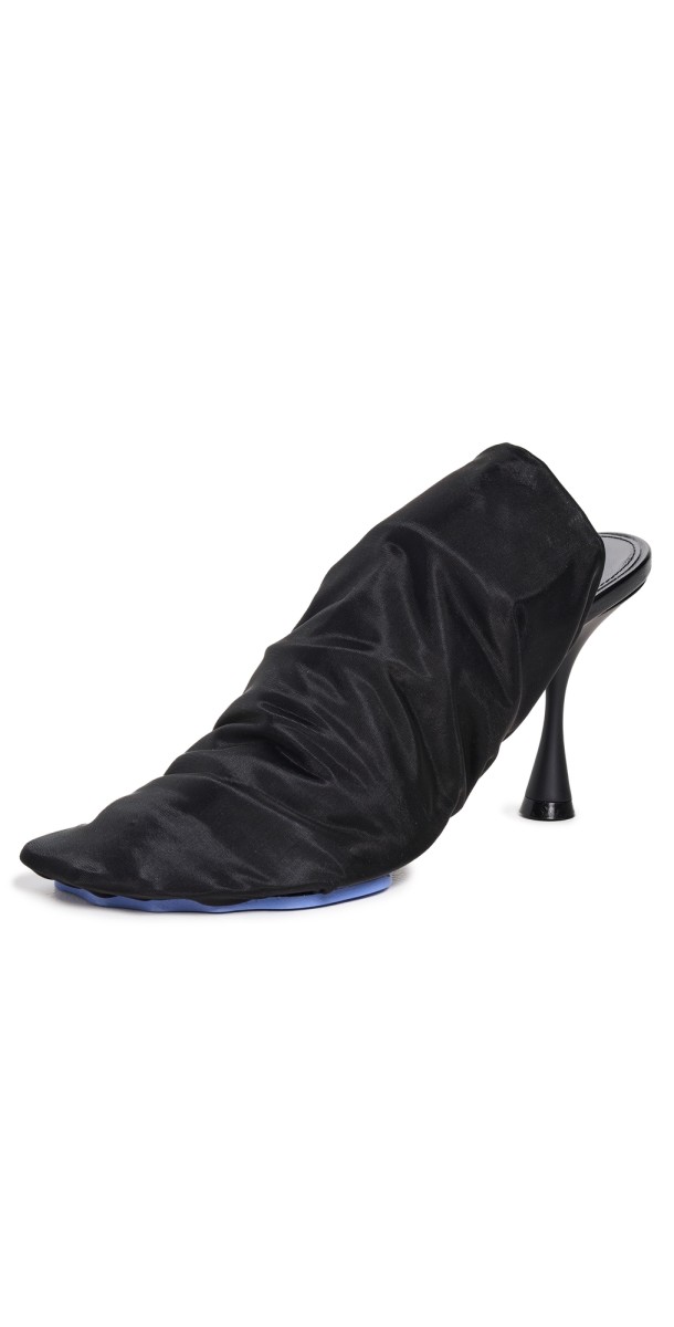 Marni Black Stretch-Tulle Moonlight Sandals Black