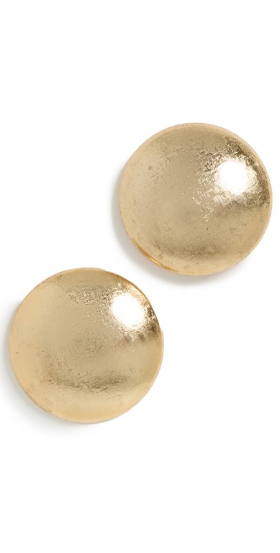 LELET NY Kelly Dome Stud Earrings Gold