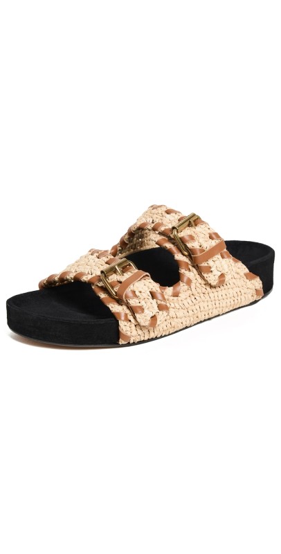 Isabel Marant Lennyo Sandals Natural/Cognac