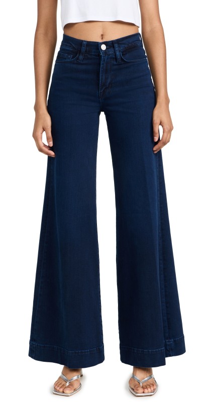 FRAME Le Palazzo Wide Hem Jeans Fiona