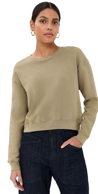 Nili Lotan Gortana Sweatshirt Desert Taupe