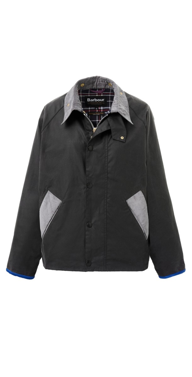 Flower Mountain Barbour x Flower Mountain Transport Wax Jacket Charcoal