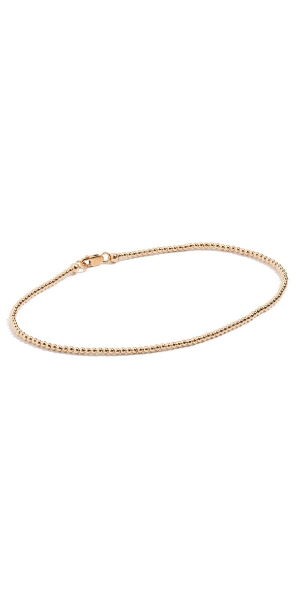 Alexa Leigh Gold Ball Anklet 2mm Gold
