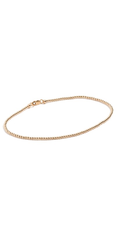 Alexa Leigh Gold Ball Anklet 2mm Gold