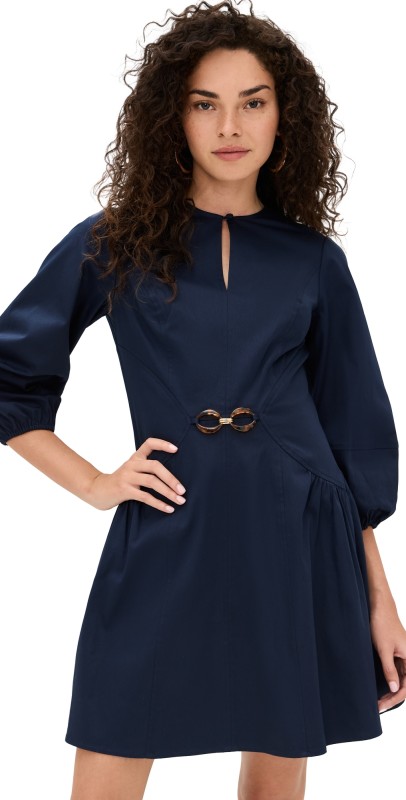 Shoshanna Kiersten Dress Navy