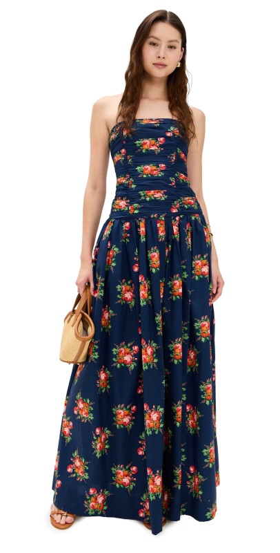 Cara Cara Montreal Maxi Dress Gemma Scarf Navy