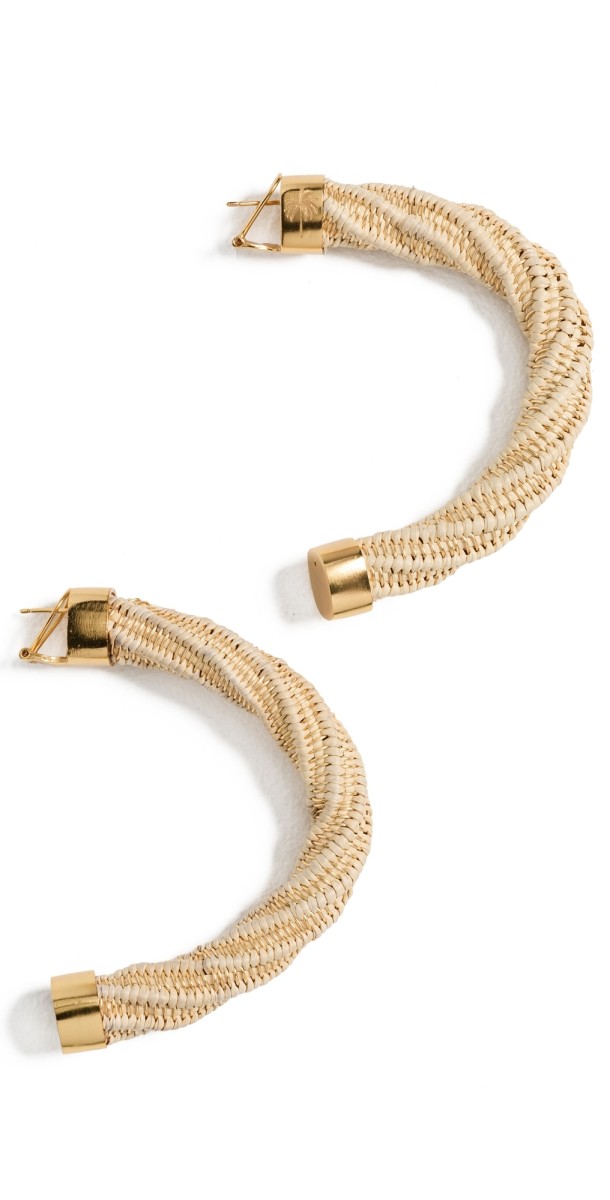 Johanna Ortiz Ecru/Gold Flamenco Harmony Earrings Ecru/Gold