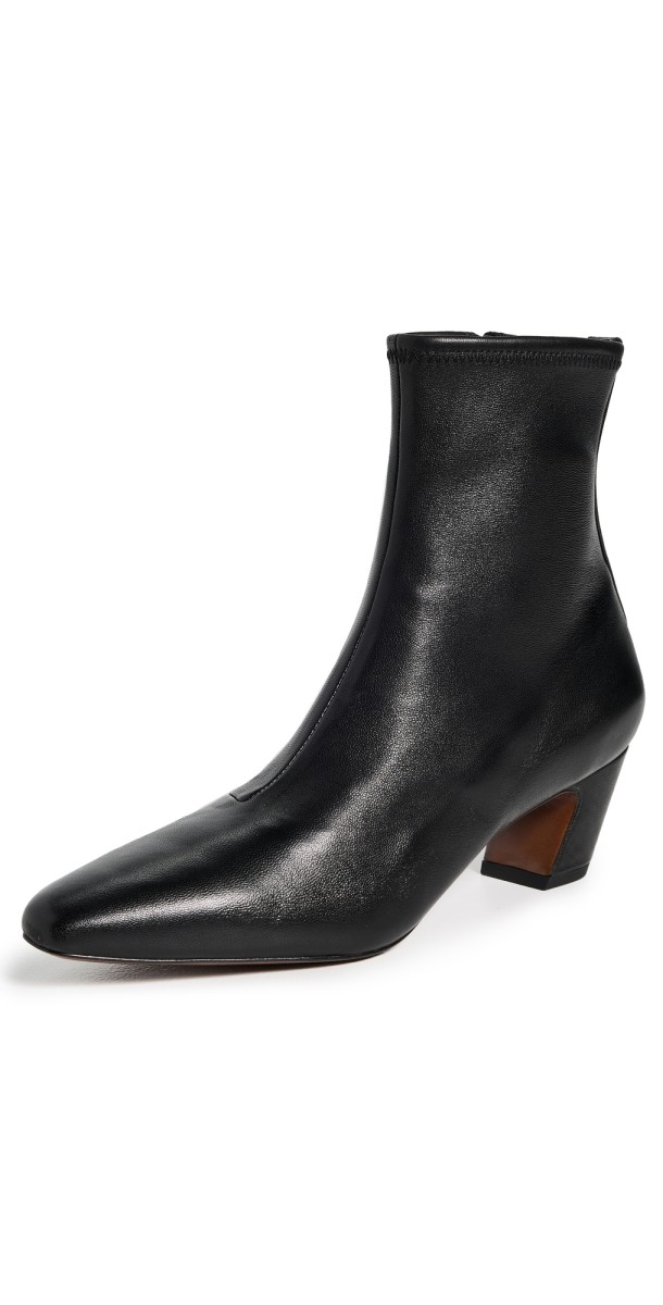 Loeffler Randall Doria Kicked Heel Ankle Boots Black