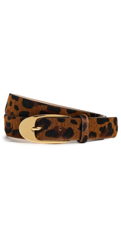 B-Low The Belt Joshua Calf Hair Belt Leopard Gold