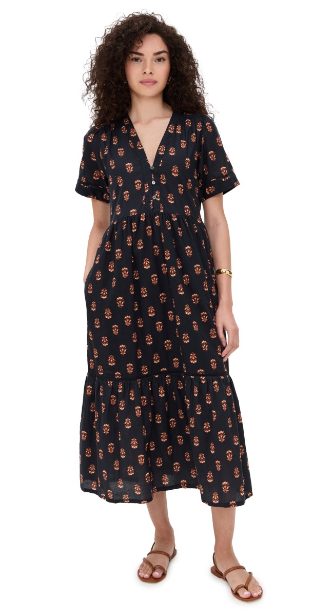 XIRENA Goldin Dress Wheat Stamp