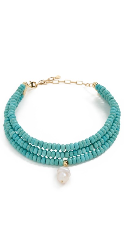 Ettika Marina Layers Turquoise Necklace Turquois