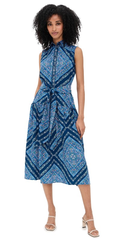 Shoshanna Pauletta Dress Blue Multi
