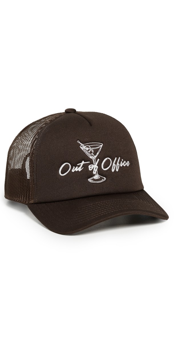 Brixton Out of Office Netplus Trucker Hat Pinecone Brow