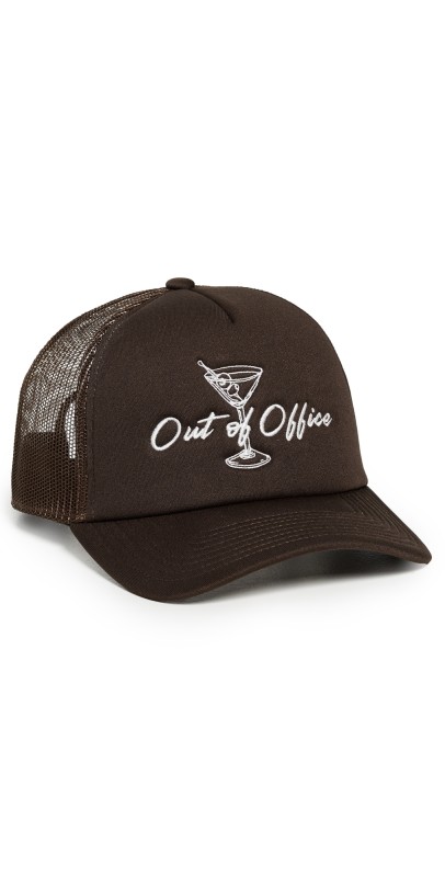 Brixton Out of Office Netplus Trucker Hat Pinecone Brow