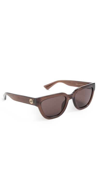 Gucci Square Sunglasses Brown-Brown-Violet