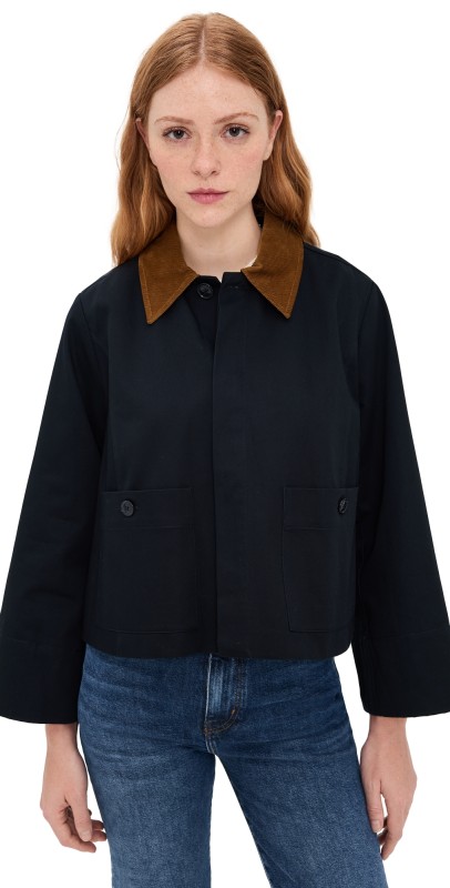 FRAME The Small Trench Coat Navy