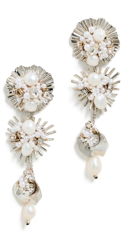 Deepa Gurnani Deepa by Deepa Gurnani Carissa Earrings Silver