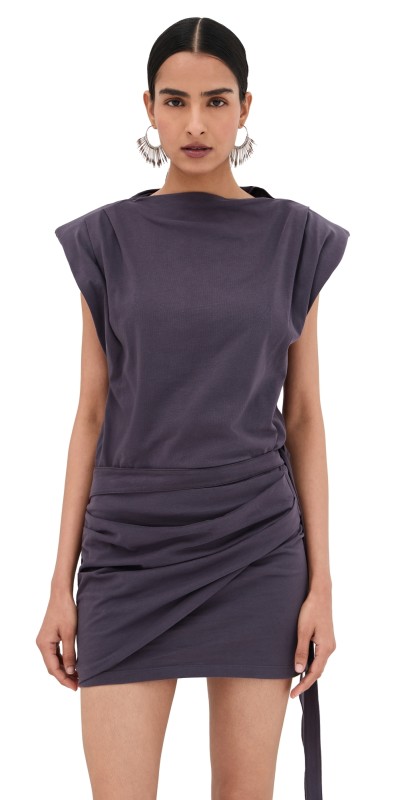 Isabel Marant Marielle Mini Dress Darkplum