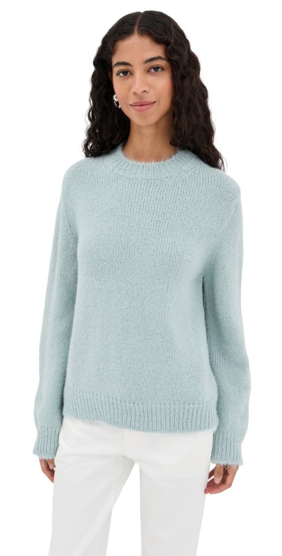 Jil Sander Long Sleeve Crew Neck Pullover Powder Blue