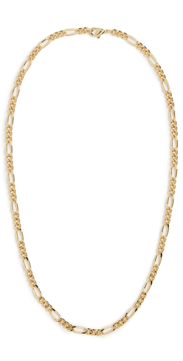 By Adina Eden Solid Thick Link Chain Necklace Gold