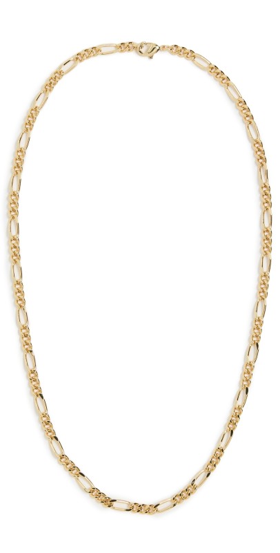 By Adina Eden Solid Thick Link Chain Necklace Gold