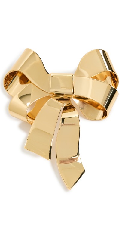 Lele Sadoughi Deco Bow Brooch Gold 720