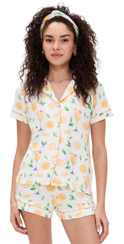 PJ Salvage Rum Pajama Set Ivory
