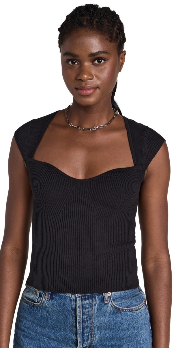 Reformation Nadine Sweater Black