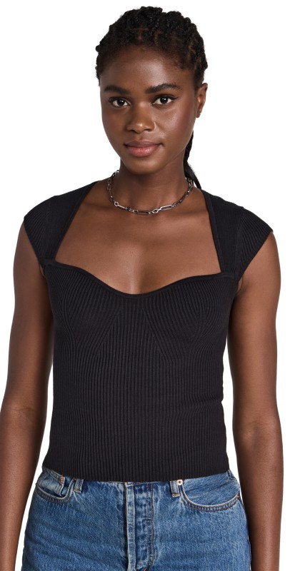 Reformation Nadine Sweater Black
