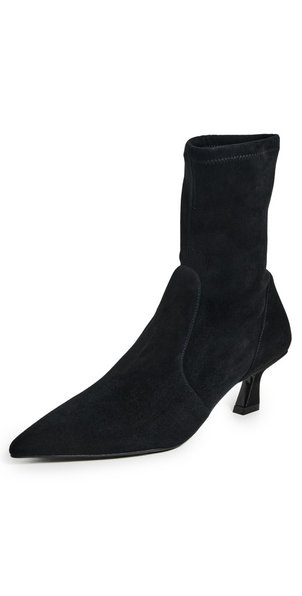 Stuart Weitzman Vinnie 50 Booties Black