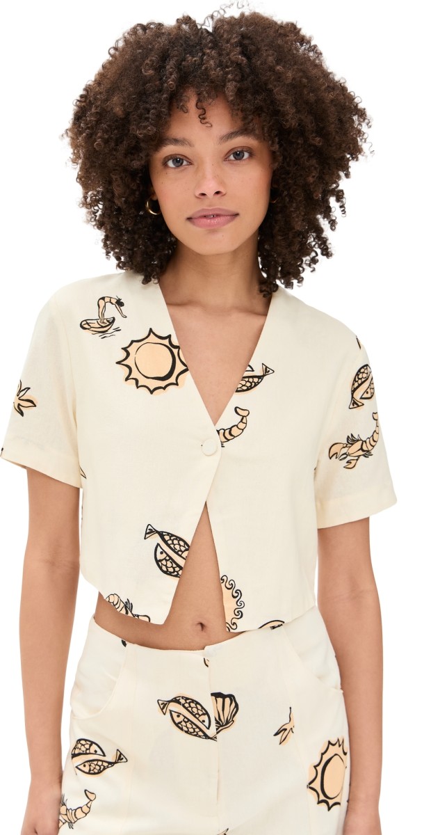 Dress To Shirt In Low Tide Print Low Tides Print